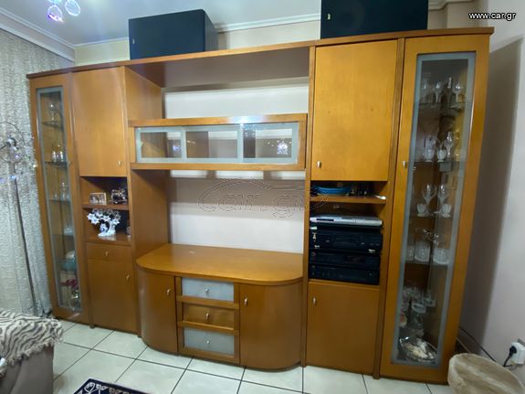 Σύνθεση σαλονιού από ξύλο μασίφ