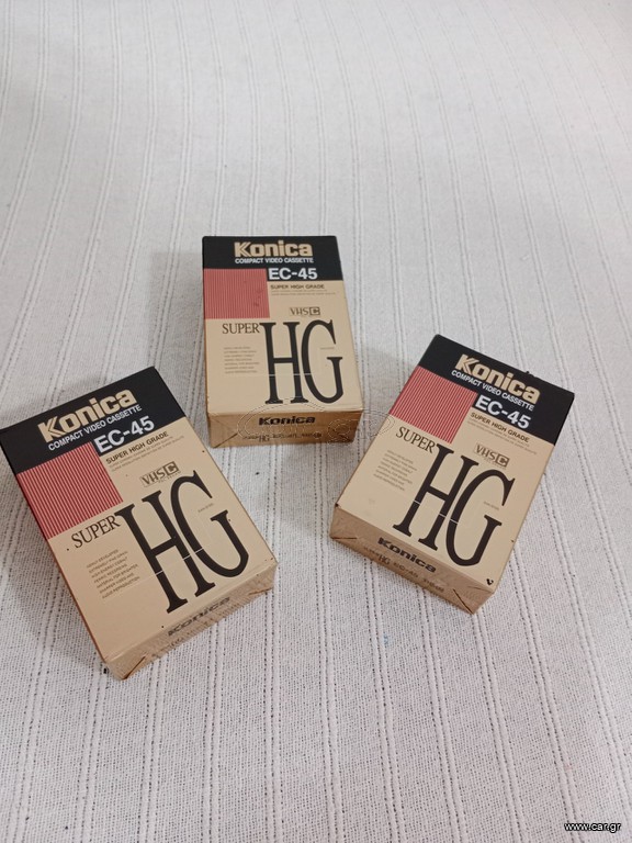 3 κασέτες κάμερας Konica
