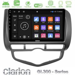 Clarion GL300 Series 4Core Android ClarionOS 2+32GB Honda Jazz 2002-2008 (Auto A/C) Navigation Multimedia Tablet 9" Με Carplay & Android Auto