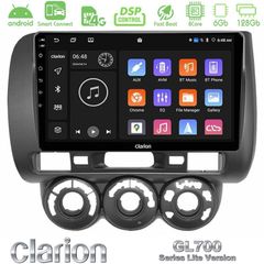 Clarion GL700 Lite Series 8Core Android ClarionOS 6+128GB Honda Jazz 2002-2008 (Manual A/C) Navigation Multimedia Tablet 9" Με Carplay & Android Auto