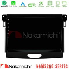 Nakamichi NAM5260 Series 4Core Android13 4+64GB Ford Ranger 2017-2022 Navigation Multimedia Tablet 9" Με Carplay & Android Auto
