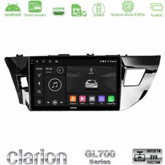 Clarion GL700 Series 8Core Android ClarionOS 4+64GB Toyota Corolla 2014-2016 Navigation Multimedia Tablet 10" Με Carplay & Android Auto