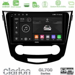 Clarion GL700 Series 8Core Android ClarionOS 4+64GB Nissan Qashqai J11 (Manual A/C) Navigation Multimedia Tablet 10" Με Carplay & Android Auto