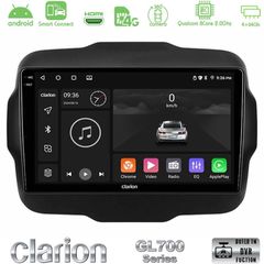 Clarion GL700 QUALCOMM Series 8Core Android ClarionOS 4+64GB Jeep Renegade 2015-2019 Navigation Multimedia Tablet 9" Με Carplay & Android Auto