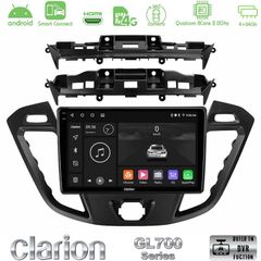 Clarion GL700 QUALCOMM Series 8Core Android ClarionOS 4+64GB Ford Transit Custom/Tourneo Custom Navigation Multimedia Tablet 9" Με Carplay & Android Auto