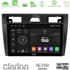 Clarion GL700 QUALCOMM Series 8Core Android ClarionOS 4+64GB Ford Fiesta/Fusion Navigation Multimedia Tablet 9" Με Carplay & Android Auto