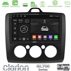 Clarion GL700 QUALCOMM Series 8Core Android ClarionOS 4+64GB Ford Focus Manual AC Navigation Multimedia Tablet 9" (Μαύρο Χρώμα) Με Carplay & Android Auto