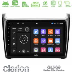 Clarion GL700 Lite Series 8Core Android ClarionOS 6+128GB Vw Polo 2014-2017 Navigation Multimedia Tablet 9" Με Carplay & Android Auto