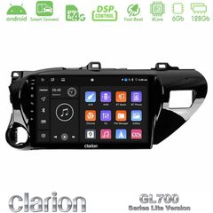 Clarion GL700 Lite Series 8Core Android ClarionOS 6+128GB Toyota Hilux 2017-2021 Navigation Multimedia Tablet 10" Με Carplay & Android Auto