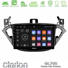 Clarion GL700 Lite Series 8Core Android ClarionOS 6+128GB Opel Corsa E/Adam Navigation Multimedia Tablet 9" Με Carplay & Android Auto