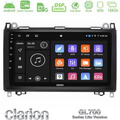Clarion GL700 Lite Series 8Core Android ClarionOS 6+128GB Mercedes A/B/Vito/Sprinter Class Navigation Multimedia Tablet 9" Με Carplay & Android Auto