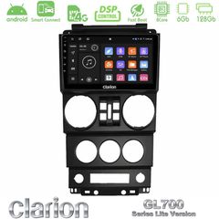 Clarion GL700 Lite Series 8Core Android ClarionOS 6+128GB Jeep Wrangler 2008-2010 Navigation Multimedia Tablet 9" Με Carplay & Android Auto