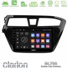 Clarion GL700 Lite Series 8Core Android ClarionOS 6+128GB Hyundai i20 2014-2018 Navigation Multimedia Tablet 9" Με Carplay & Android Auto