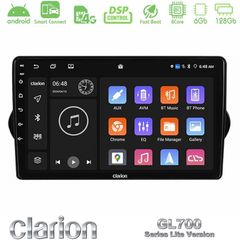 Clarion GL700 Lite Series 8Core Android ClarionOS 6+128GB Fiat Tipo 2015-2022 (Hatchback) Navigation Multimedia Tablet 9" Με Carplay & Android Auto