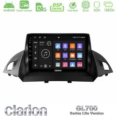 Clarion GL700 Lite Series 8Core Android ClarionOS 6+128GB Ford C-Max/Kuga Navigation Multimedia Tablet 9" Με Carplay & Android Auto