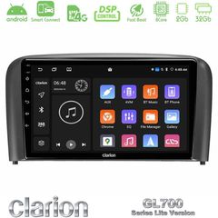 Clarion GL700 Lite Series 8Core Android ClarionOS 2+32GB Volvo S80 1998-2006 Navigation Multimedia Tablet 9" Με Carplay & Android Auto