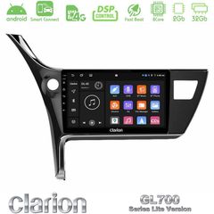 Clarion GL700 Lite Series 8Core Android ClarionOS 2+32GB Toyota Corolla 2017-2018 Navigation Multimedia Tablet 10" Με Carplay & Android Auto