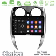 Clarion GL700 Lite Series 8Core Android ClarionOS 2+32GB Nissan Note 2013-2018 Navigation Multimedia Tablet 10" Με Carplay & Android Auto