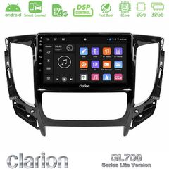 Clarion GL700 Lite Series 8Core Android ClarionOS 2+32GB Mitsubishi L200 2016-> & Fiat Fullback (Auto A/C) Navigation Multimedia Tablet 9" Με Carplay & Android Auto