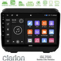 Clarion GL700 Lite Series 8Core Android ClarionOS 2+32GB Jeep Wrangler 2018-> Navigation Multimedia Tablet 9" Με Carplay & Android Auto
