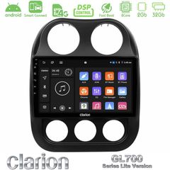 Clarion GL700 Lite Series 8Core Android ClarionOS 2+32GB Jeep Compass 2012-2016 Navigation Multimedia Tablet 10" Με Carplay & Android Auto