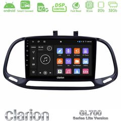 Clarion GL700 Lite Series 8Core Android ClarionOS 2+32GB Fiat Doblo 2015-2022 Navigation Multimedia Tablet 9" Με Carplay & Android Auto