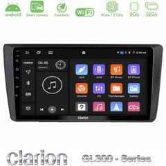 Clarion GL300 Series Skoda Octavia 2004-2012 4Core Android ClarionOS 2+32GB Navigation Multimedia Tablet 9" Με Carplay & Android Auto