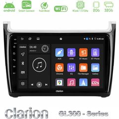 Clarion GL300 Series 4Core Android ClarionOS 2+32GB Vw Polo 2014-2017 Navigation Multimedia Tablet 9" Με Carplay & Android Auto