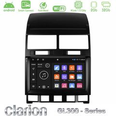 Clarion GL300 Series 4Core Android ClarionOS 2+32GB VW Touareg 2002 – 2010 Navigation Multimedia Tablet 9" Με Carplay & Android Auto