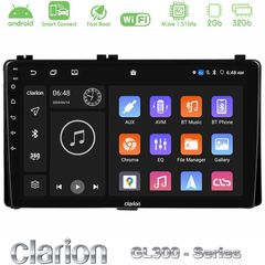Clarion GL300 Series 4Core Android ClarionOS 2+32GB Toyota Corolla/Auris 2017-2019 Navigation Multimedia Tablet 9" Με Carplay & Android Auto