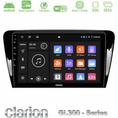 Clarion GL300 Series 4Core Android ClarionOS 2+32GB Skoda Octavia 7 Navigation Multimedia Tablet 10" Με Carplay & Android Auto
