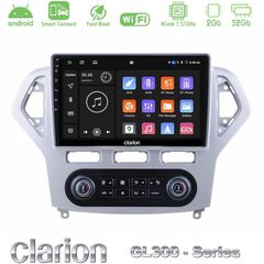 Clarion GL300 Series 4Core Android ClarionOS 2+32GB Ford Mondeo 2007-2011 (Auto A/C) Navigation Multimedia Tablet 10" Με Carplay & Android Auto