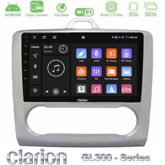 Clarion GL300 Series 4Core Android ClarionOS 2+32GB Ford Focus Auto AC Navigation Multimedia Tablet 9" Με Carplay & Android Auto