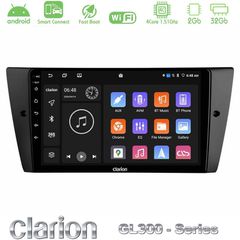 Clarion GL300 Series 4Core Android ClarionOS 2+32GB BMW 3 Series 2006-2011 Navigation Multimedia Tablet 9" Με Carplay & Android Auto