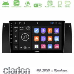 Clarion GL300 Series 4Core Android ClarionOS 2+32GB BMW 5 Series (E39) / X5 (E53) Navigation Multimedia Tablet 9" Με Carplay & Android Auto