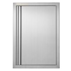 VEVOR BBQ Access Door, 432x610 mm Μονή Πόρτα Κουζίνας, Εξωτερική Πόρτα από ανοξείδωτο ατσάλι, Πόρτα Εφαρμογής από Ανοξείδωτο Χάλυβα, Επιτοίχια Κατακόρυφη Πόρτα με Χειρολαβή, για BBQ Island, Ψητοπωλείο