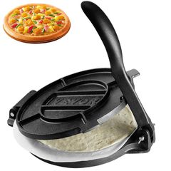 Πρέσα τορτίγιας VEVOR, Πρέσα τορτίγιας και Roti 10 ιντσών, Πρέσα Tortilladora Heavy Duty από χυτοσίδηρο, Pre-seasoned Pataconera Maker με 100 τμχ χαρτί περγαμηνής, Συσκευή ζύμης για τορτίγια αλευριού,