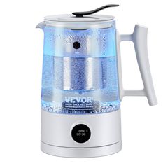 VEVOR Hydrogen Water Pitcher Generator, 1,5 L / 52,8 oz Γεννήτρια υδρογόνου μεγάλης χωρητικότητας Βραστήρας νερού, τεχνολογία SPE και PEM, Μηχανή ιονιστή νερού πλούσιου σε υδρογόνο για παρασκευή καφέ