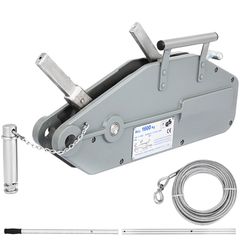 VEVOR Wire Rope Puller1.6T/3500lbs Χωρητικότητα Hand Winch Rope 82ft Grip Puller Puller Wire Rope Puller Heavy Duty Wire Rope Grip Puller Ανελκυστήρας έλξης Εξοπλισμός ρυμούλκησης για εσωτερική και εξ
