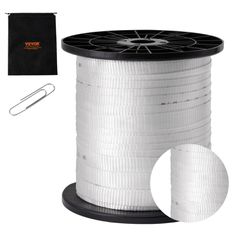 VEVOR Πολυεστερική ταινία έλξης, 3/4" x 318' Mule Tape Επίπεδο σχοινί, 2500 lbf εφελκυστική ικανότητα, τυπωμένη ταινία έλξης καλωδίου με πλέγμα για συσκευασία, κηπουρική, εμπορικά ηλεκτρικά είδη, εργα