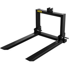 VEVOR 3 Point Hitch Pallet Fork 2000lbs, Fork Attachment for Category 1 Tractor, 25,5''x22''x41'', Steel Tractor Heavy Equipment Attachment, for Tractor, Skid Steer Loader