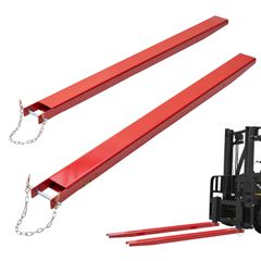 Επεκτάσεις περονιού VEVOR Pallet, 82" Μήκος 4,5" Πλάτος, Επεκτάσεις περονοφόρου από ανθρακούχο χάλυβα βαρέως τύπου για περονοφόρα ανυψωτικά οχήματα, 1 ζεύγος προεκτάσεις περονοφόρου με καρφίτσες, εξαρ