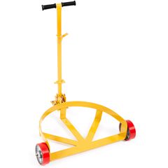 VEVOR 55 Gallon Drum Dolly, 1200 lbs Load Capacity, Barrel Dolly Cart Drum Caddy Στρογγυλό Dolly Steel Χαμηλού προφίλ, Πλαίσιο από χάλυβα βαρέως τύπου με ρυθμιζόμενη λαβή 3 τροχών, για Workshop Factor