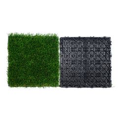 VEVOR Τεχνητό γρασίδι πλακάκια Interlocking Turf Deck Set, 18 Pack 305x305mm, Διακοσμητικό μαξιλάρι δαπέδου από συνθετικό ψεύτικο γρασίδι αυτοστραγγιζόμενο, ιδανικό για Ξύστρα για σκύλους πολλαπλών χρ