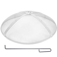 VEVOR Fire Pit Spark Screen Round 36", Ενισχυμένο μεταλλικό κάλυμμα από χάλυβα βαρέως τύπου, καπάκι εξωτερικού χώρου πυροσβεστήρων, επάνω καλύμματα οθόνης που ανοίγουν εύκολα στρογγυλά με λαβή δακτυλί