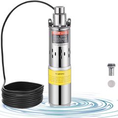 VEVOR Solar Water Pump, 48V DC 369W υποβρύχια αντλία βαθιάς πηγαδιού, μέγιστη ροή 8,4 GPM, Max Head 273 ft, Max Submersion 65,6 ft, ηλιακή αντλία νερού για πηγάδι, άρδευση αγροκτημάτων, κατανάλωση ζώω