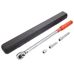VEVOR Ροπόκλειδο, 1/2 ιντσών Drive Click Torque Wrench 20-250ft.lb/34-340n.m, Σετ δυναμόκλειδο ρυθμιζόμενου διπλής κατεύθυνσης, κιτ ροπόκλειδου μηχανικής ζυγαριάς διπλού εύρους με ράβδο επέκτασης προσ