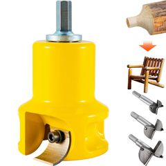 VEVOR Tenon Cutter, 1,5" / 38 mm διάμετρος, Premium κόφτης επίπλων από αλουμίνιο & ατσάλι, με διπλές καμπύλες λεπίδες και βίδες με κουμπιά Home Master Kit, Εμπορικό εργαλείο ξυλουργικής για αρχάριους