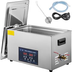 VEVOR 30L Ultrasonic Cleaner Μηχάνημα καθαρισμού υπερήχων διπλής συχνότητας με θερμαντήρα Καθαριστικό κοσμημάτων για ανταλλακτικά Κοσμήματα Δαχτυλίδι γυαλιών Οδοντοστοιχία Πίνακα κυκλώματος εγγραφής 2