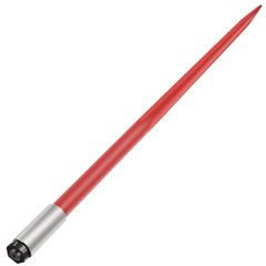 VEVOR Hay Spear 49" Bale Spear 4500 lbs, Bale Spike Quick Attach Square Hay Bale Spears 1 3/4" πλάτους, Κόκκινη επίστρωση Πιρούνια Bale, Bale Hay Spike με εξάγωνο παξιμάδι & μανίκι για κουβάδες Tracto
